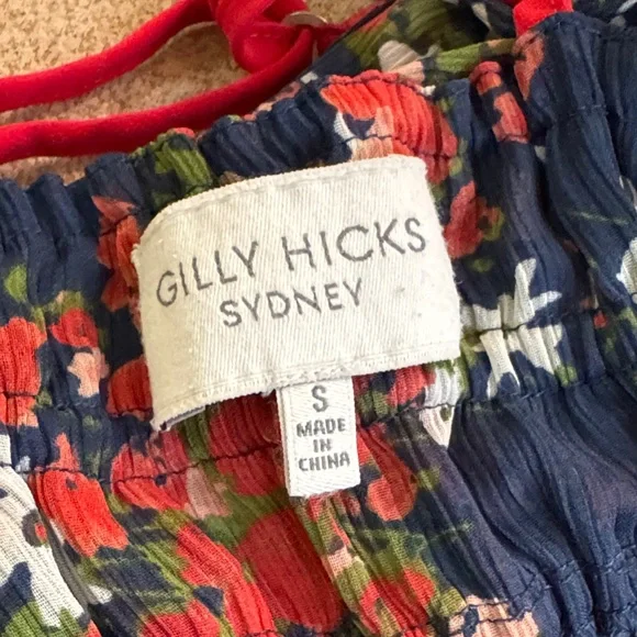 Gilly Hicks Floral Camisole in Navy and Red - Picture 4 of 4